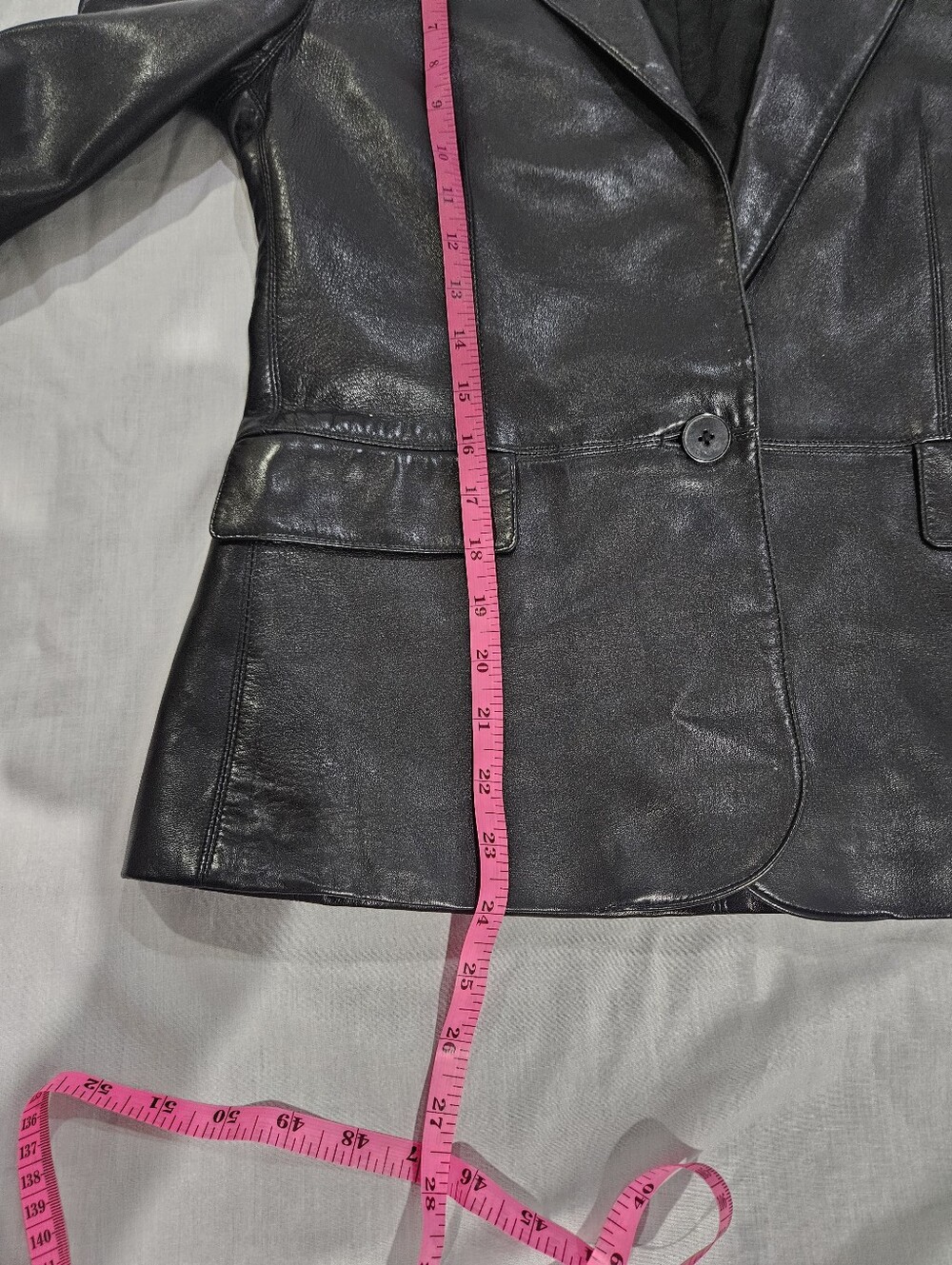 Ralph Lauren Women's Black Leather Blazer - Picture 5 of 8